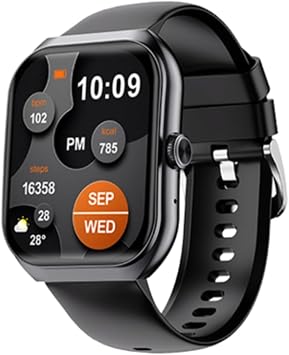 AWEI Smart Watch Answer/Make Calls, 2.1AMOLED Screens Smart Watch for Men Women with Multi Sport Modes Fitness Watch, IP67 Waterproof Smartwatch Compatible with Android iOS