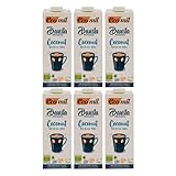 Ecomil - Bebida Vegetal Barista de Coco Bio Pack 6 x 1L, Receta Vegetal Ecológica para Espumar, Ideal para Café y Cappuccino, 100% Bio, Sin Lactosa, Alternativa a la Leche Tradicional