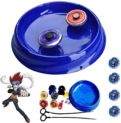 Image of SHAKTISM Metal Fusion Spinning top for Kids Boys and Girls Baby Spinning Toy with Stadium Fighters Fury Battle Indoor Game Super Power King of Top Spinner (King of Top -4 Spinner with Stadium)