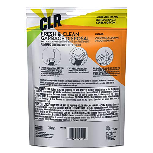 Clr Fresh & Clean Garbage Disposal, Fresh Scent Weekly Foaming Cleaning Pods, 5 Pods Total (Packaging May Vary) #TOP1