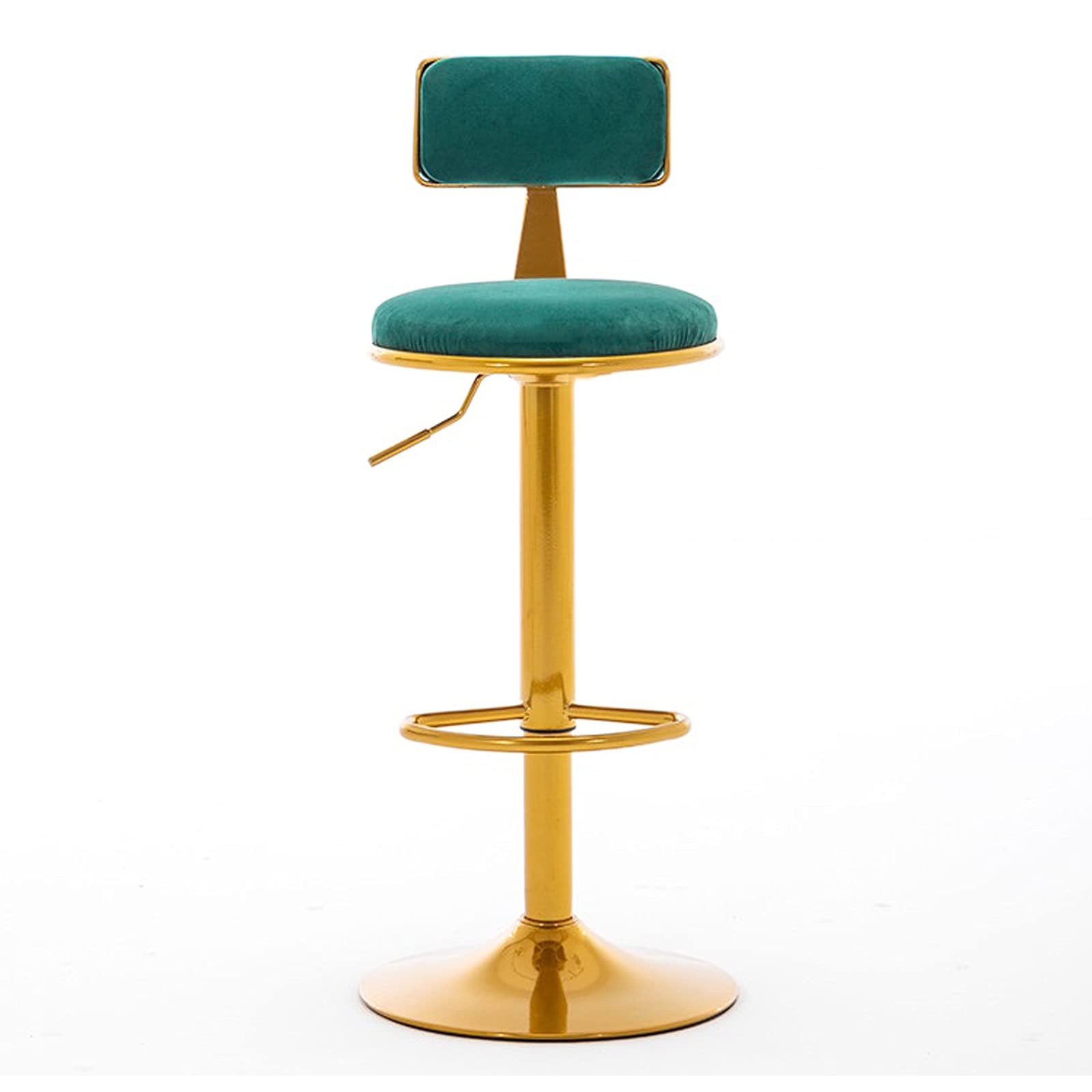 Chaise de bar confortable en velours résolvant le manque d'assise pour îlot de cuisine