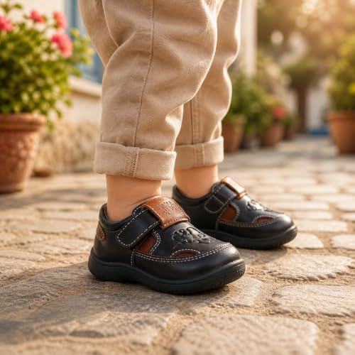 Image of Goal-1 Sandals Casual Fisherman Adjustable Sporty Summer Closed Comfortable Toe Sandals with Premium PU Padding For unisex kids-pack of 1(18 Months-4.5 Years)