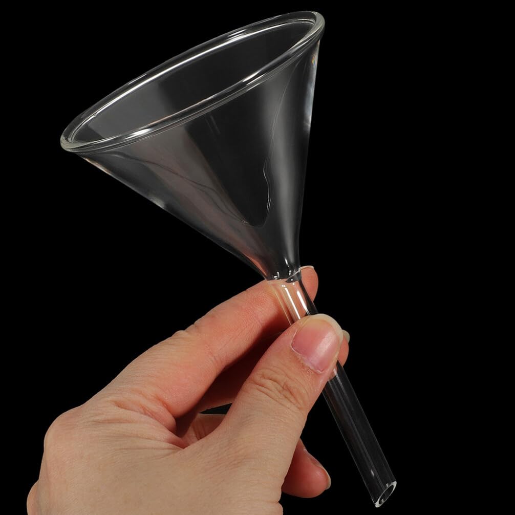 Gatuida 8 Piezas Embudo De Vidrio Transparente Para Laboratorio Unidades Embudo De Filtración Científico Para Experimentos Materiales De Laboratorio