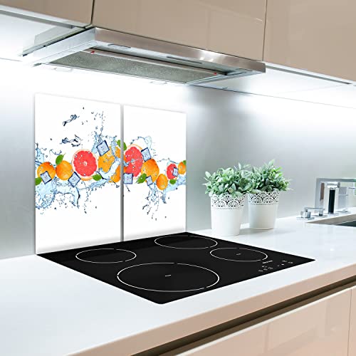Planche à découper en verre protection plaque de cuisine 2x30x52