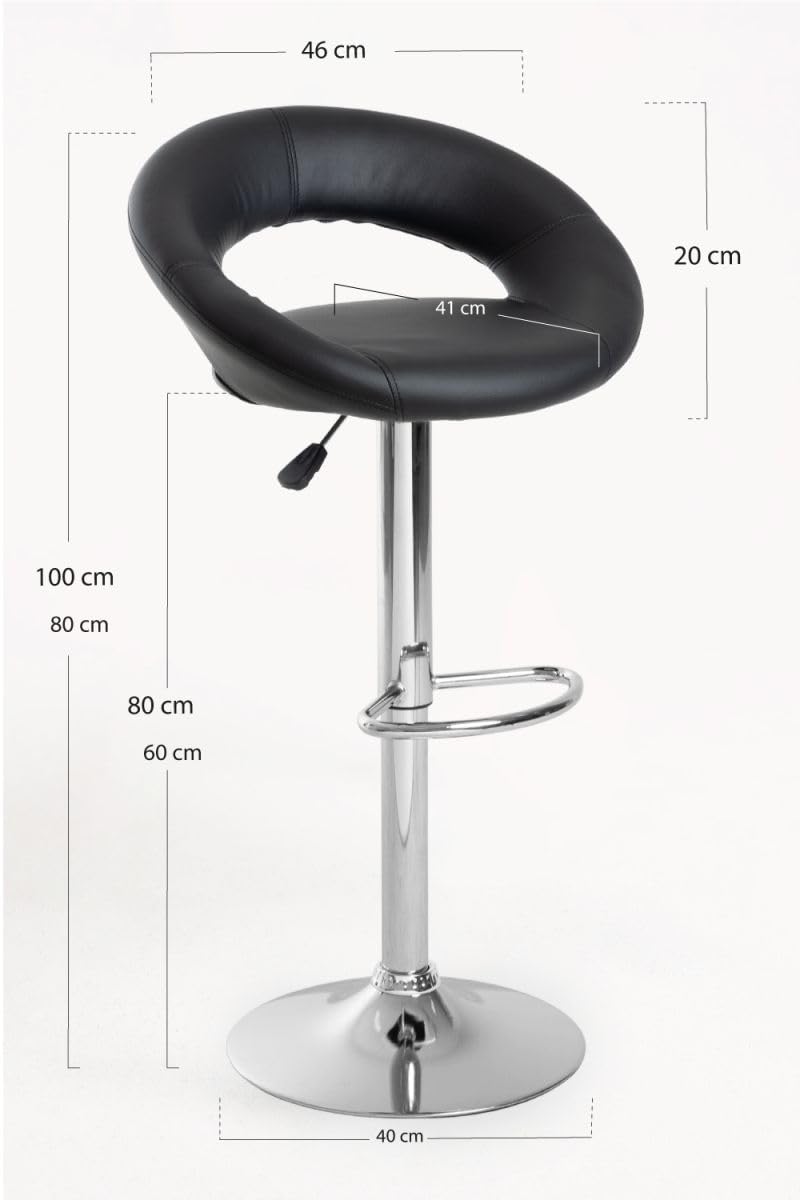 Regalos Miguel - Taburetes Cocina - Taburete Onis - Negro