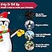 Joiedomi 5 FT Christmas Inflatable Penguin Decoration, Blow Up Yard Decoration Holiday Life-Size with Built-in LEDs for Christmas Party Indoor, Outdoor, Yard, Garden, Lawn Décor