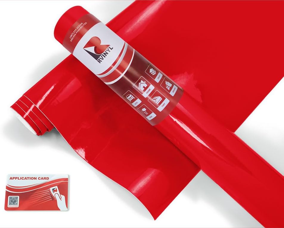 ORACAL 8300 Light Red 032 Transparent Calendered Film 2ft x 8ft Vinyl Film Sheet Roll - for Cricut, Silhouette Cameo, Craft and Sign Cutters