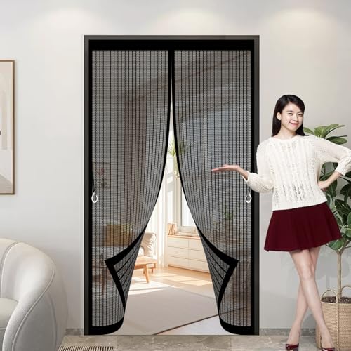 Moustiquaire porte magnétique pour aérer la maison sans les insectes - 2