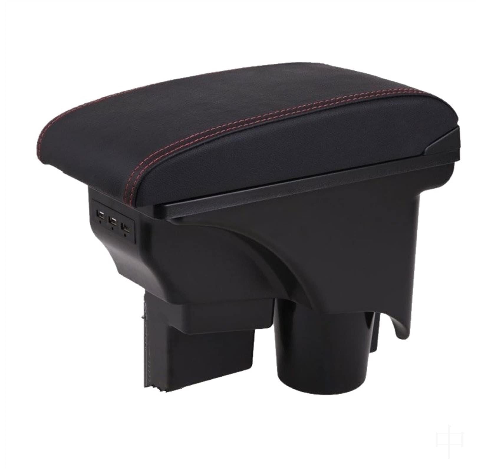 NVCPHGEDEK Car Armrest Storage Box Compatible with VW For Golf MK5 MK6 For Jetta For Sagitar Center Armrest Storage For Box
