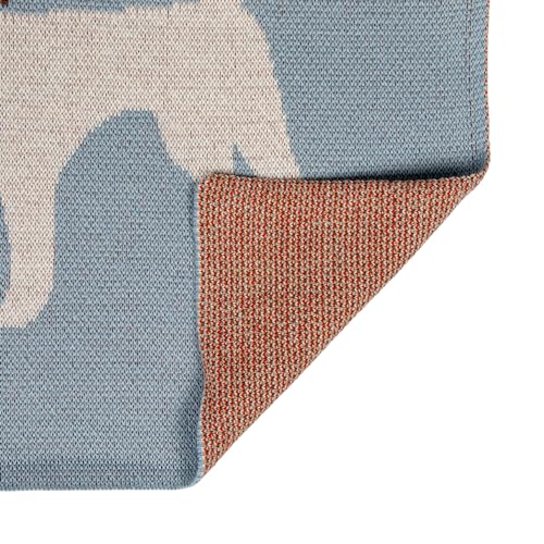 Image of Creative Co-Op Cotton Knit Baby Blanket with Terrior Dogs, 40 inch L x 32 inch W