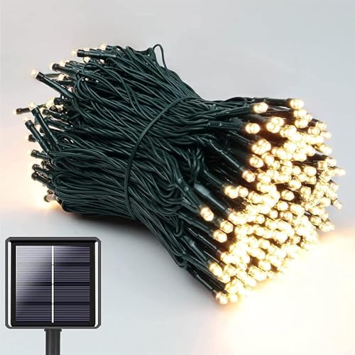 NEXVIN Solar Lichterkette Aussen 20M 200 LED, Lichterkette Außen...