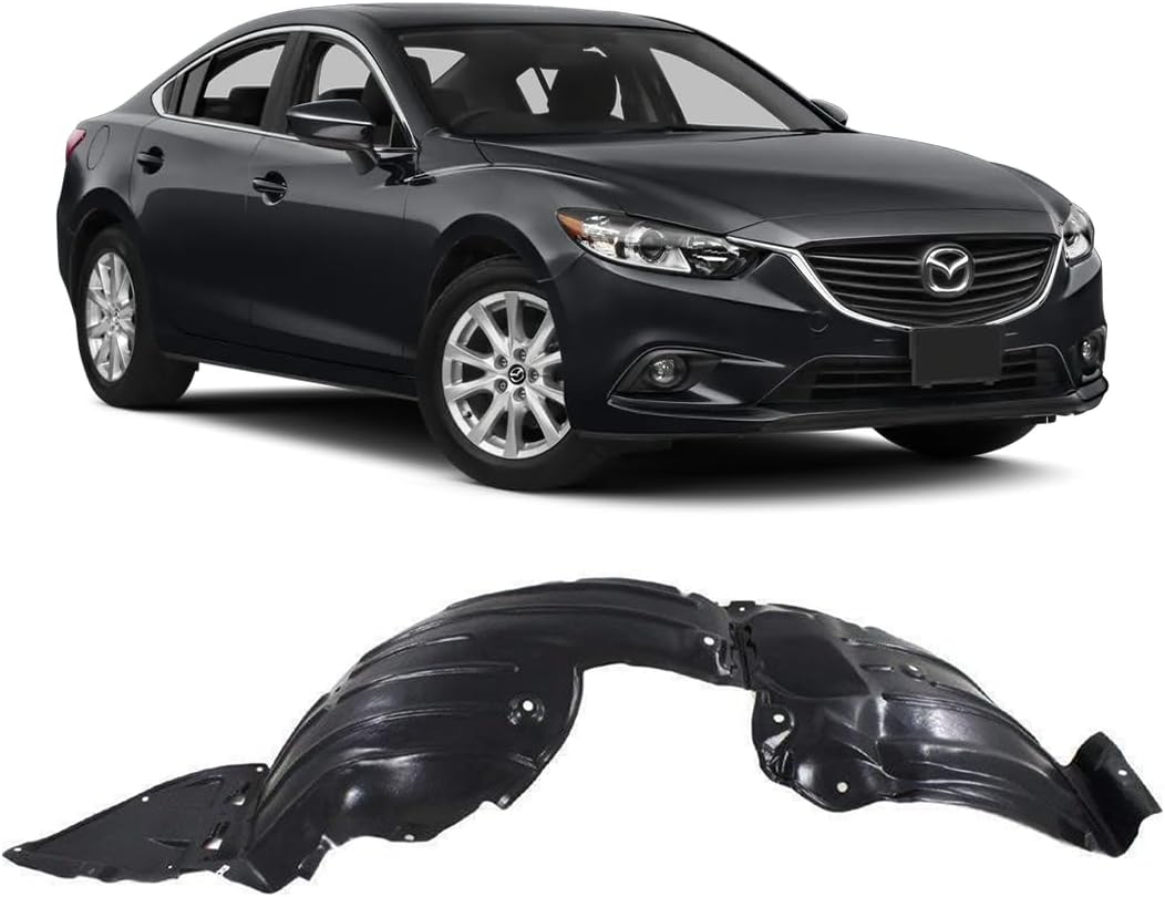 FITRITE AUTO PARTS New Front Right Passenger Side Fender Liner for 2014-2017 Mazda 6 Made of Plastic MA1249143 GHP956130G