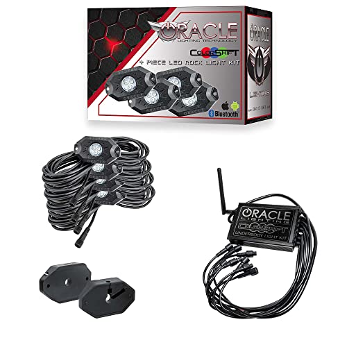 Kit luces LED color Bluetooth para bajo coche 4 pcs miniatura 1