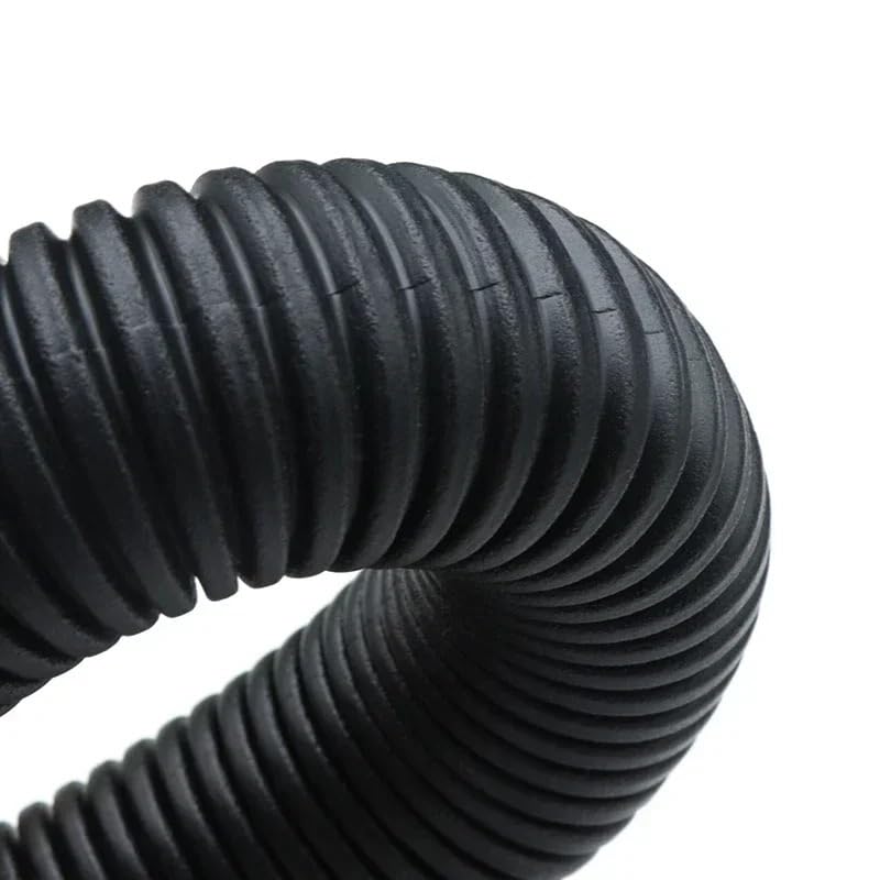 AD 7,5 mm ~ 34,5 mm Negro PP Tubo Corrugado Aislado Manguera de Alambre Tubo Corrugado de plástico Cable de Coche Funda Protectora Resistente al Calor(Close,AD 25 X ID 20MM_10 Meters)