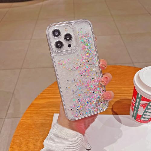 Coque Samsung S24 antichoc à paillettes d'amour et chaîne de transport anti-chute