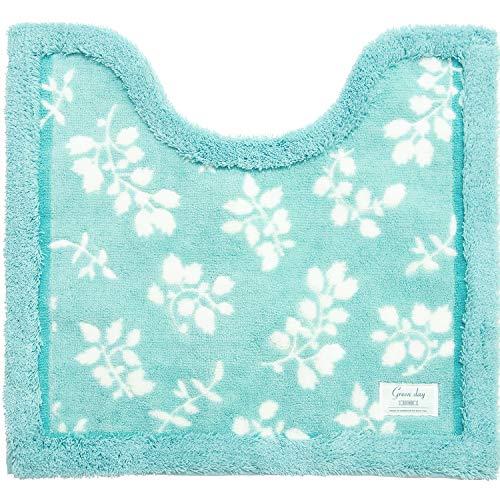 オカ(OKA) トイレマット グリーン 約55cm×60cm グリーンデイ リーフ