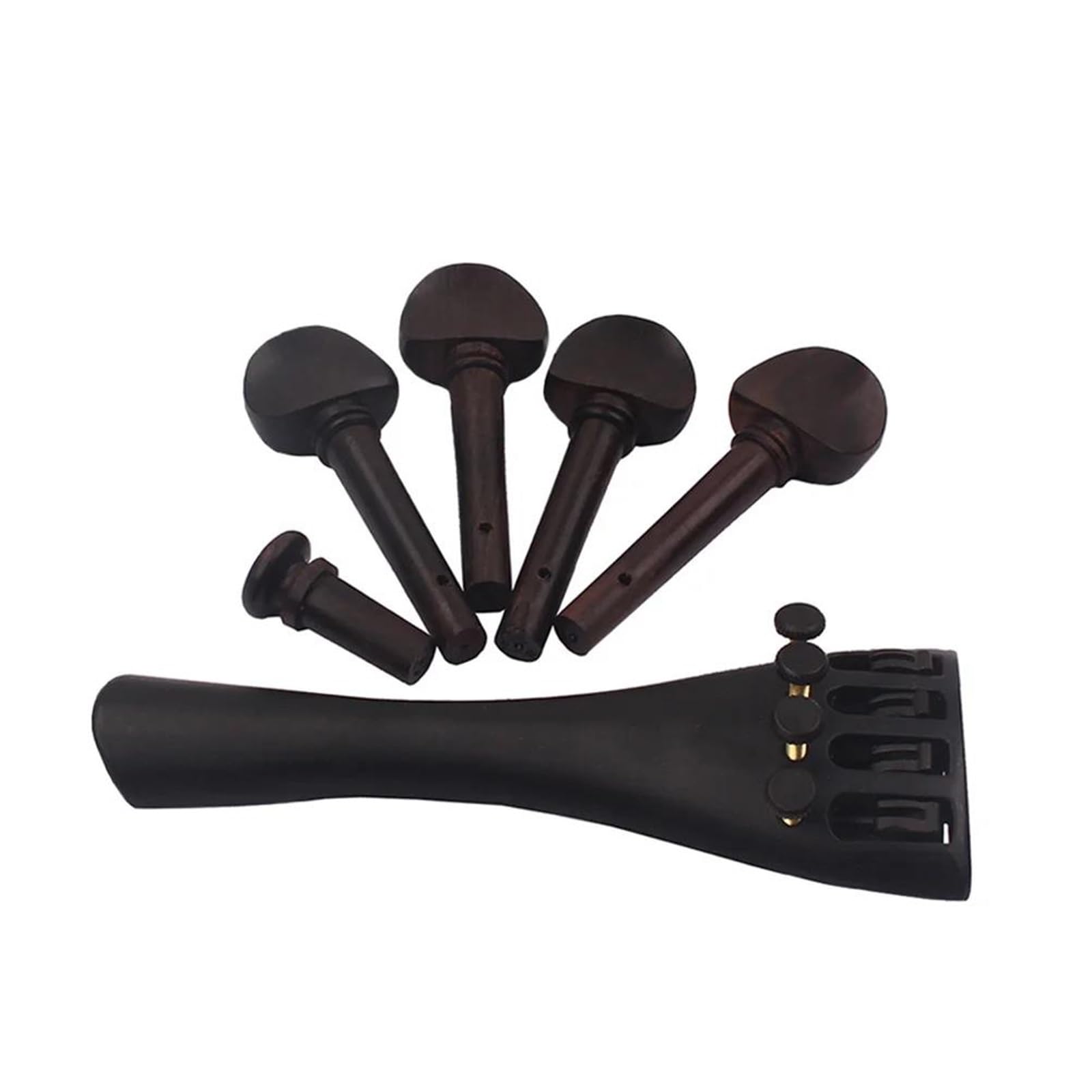 Kit Accessori Violino Set Di 4 Cordiere Per Violino In Lega Di Alluminio Con Accordatori Fini Integrati Piroli In Ebano E Altro Ancora