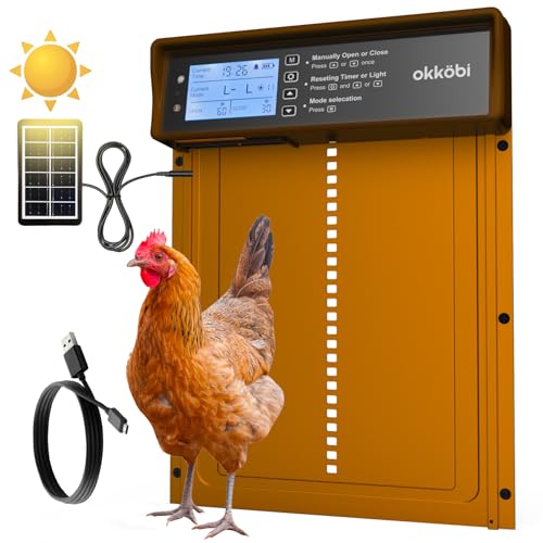 Okkobi Solar Chicken Coop Door