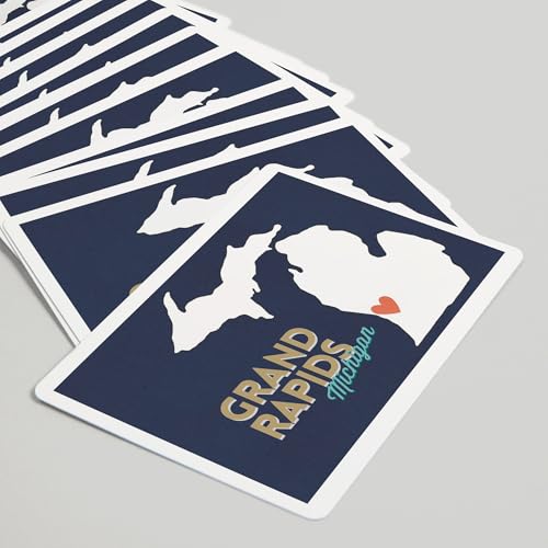 Baraja de póker Grand Rapids Michigan con 52 cartas miniatura 5