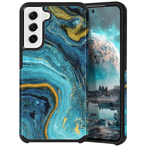 Casewind Galaxy S21 FE 5G P[XA嗝΃p^[ 2 in 1 wr[f[eB ϏՌ t{fB  n[h PC + \tg TPU Y {[CY fB[X X ^ hbv ی dbJo[ Samsung 