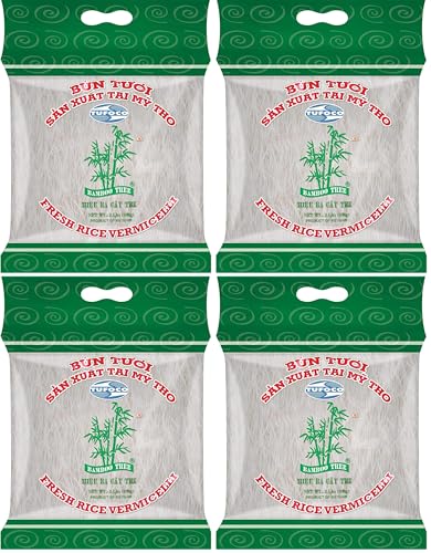BAMBOO TREE Vermicelli de Arroz Frescos, 1 x 908 GR (Paquete de 4)