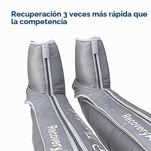 Therabody RecoveryAir PRO - Botas de masaje de aire por compresión de pies y piernas totalmente personalizables para la circulación y la recuperación deportiva (Small - 2nd Gen)