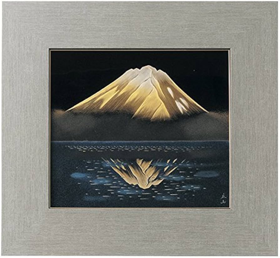 木製越前塗「金富士」です。日展作家の冨田立山作です。新品未使用です。 Amazon.co.jp: 越前塗 越前漆器 漆額 日展作家 冨田立山作 鏡富士