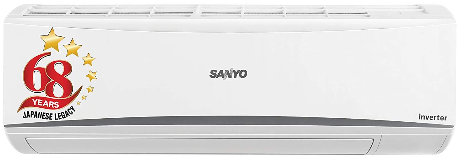 Sanyo 1 Ton 5 Star Inverter Split AC (Copper, PM 2.5 Filter, 2020 Model, SI/SO-10T5SCIA White)