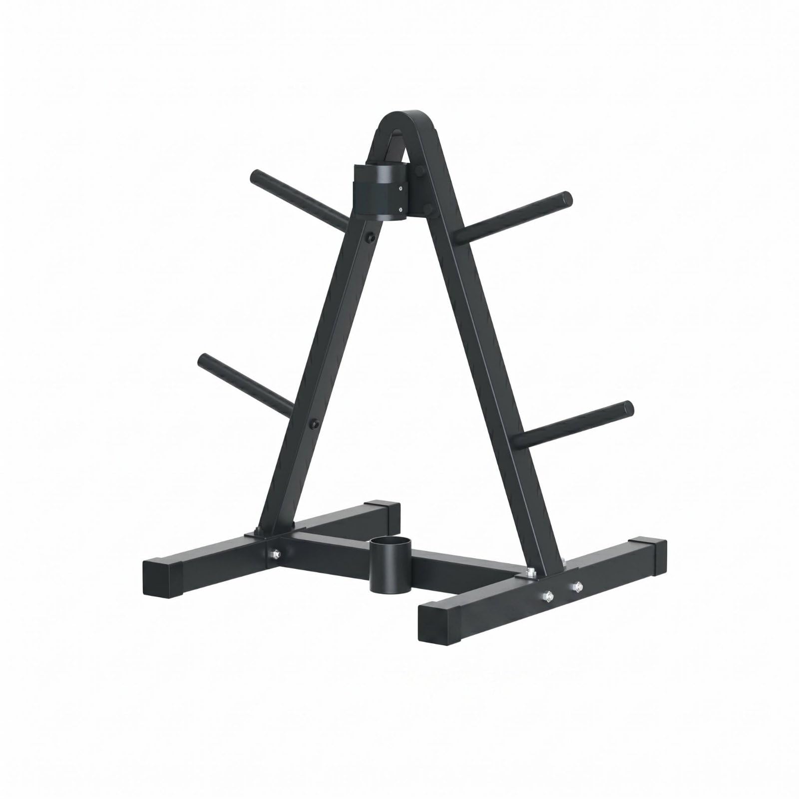 Barbell Storage Rack Soporte para Barra Estante de Discos Organizador de Pesas Bastidor Vertical con Varios Brazos Ahorro de Suelo en Acero Adecuado