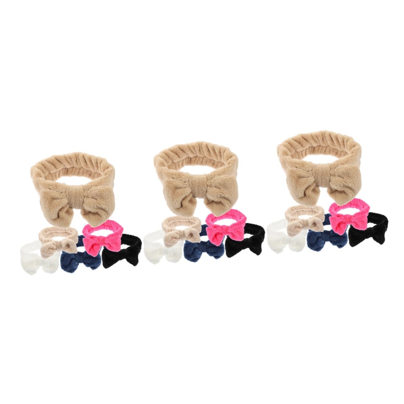 MAGICLULU 18 Piezas venda kits de cuidado de la piel diademas para lavarse la cara coleteros scrunchies diademas de ducha para mujer banda para la cabeza para el cuidado de la piel chica