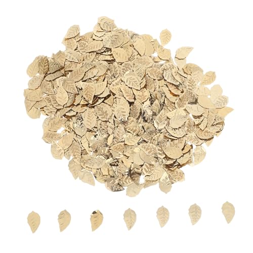 VILLCASE 15g Autunnali Glitterati da Tavola Coriandoli di Foglie per Ringraziamento e Decorazioni Natalizie Paillettes e Granelli Sparsi Forniture Festive in Feltro