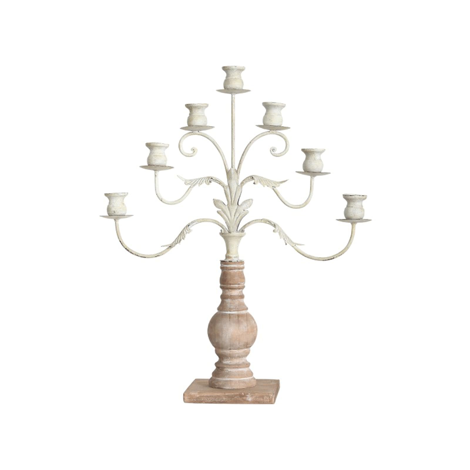 Centralny element stołu vintage 7-ramienny świecznik w stylu francuskim świecznik 54 cm duży żelazny świecznik na świece stożkowe do dekoracji domu romantyczne kolacje przy świecach prezent nowy dom