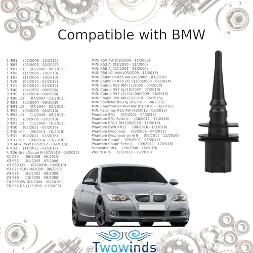 Twowinds - Sensor Aussentemperatur 65816905133 Kompatibel mit BMW E46 E36 E90 E63 E60 E39 -Aussentemperatur Sensor - Temperaturgeber