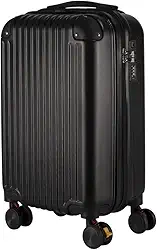 Mala de Bordo em ABS Com 4 Rodas 360 - Roncalli Manaus (Preta)