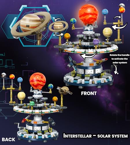 image for Loyratche Rotatable Solar System Building Set, Space Exploration Build