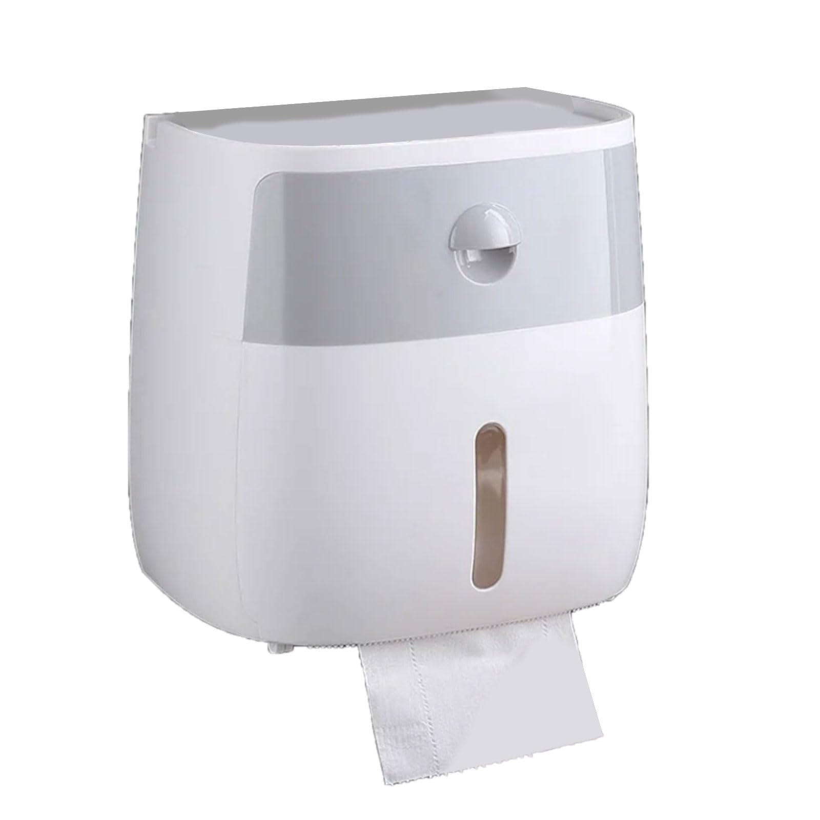 Tsophreniq Multifunctional Toilet Roll Holder and Mobile Stand for Efficient Home Organization Neat and Tidying Waterproof Tissue Box