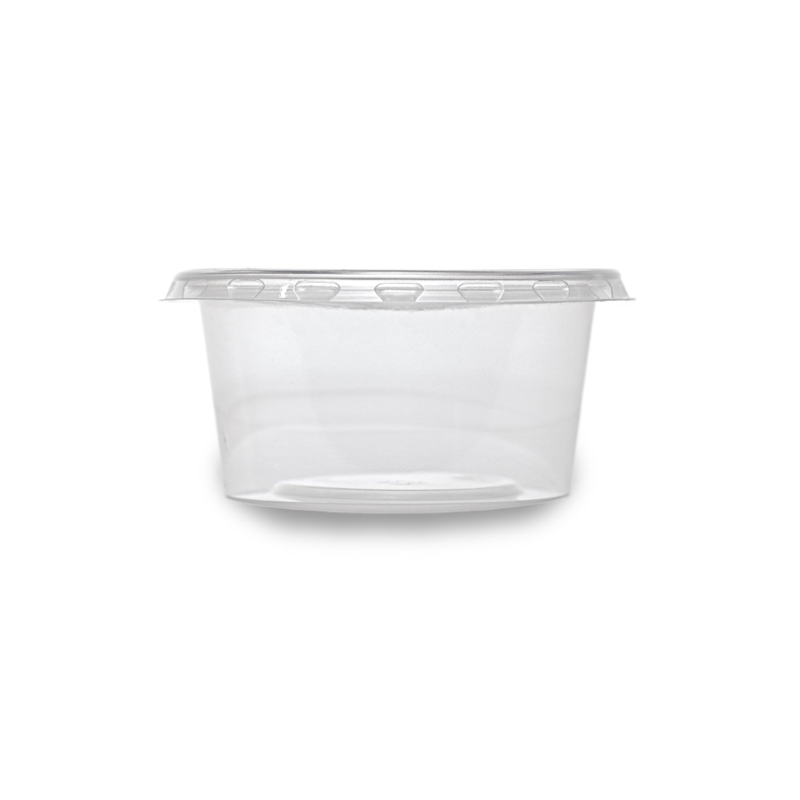 Inoverse 500 Stück Aufbewahrungsdosen, Dressingbecher mit Deckel 30 ml – Saucenbecher aus PP, Transparente Dip Dosen für To Go, Soßen Behälter, Degustationsbecher Feinkostbecher, BPA-frei