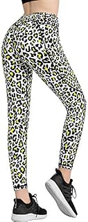 FITTIN Leopard Printed Yoga Leggings for Women with Pocket - Ankle Length Pants