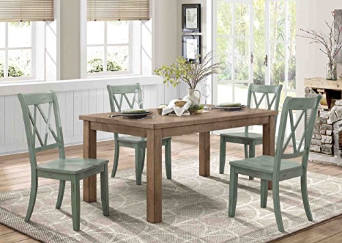 Homelegance Dining Chair (Set Of 2), Teal #TOP1