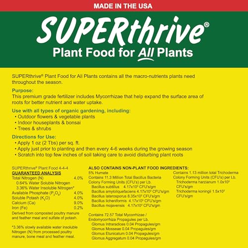 Image of SUPERthrive Organic All-Purpose Plant Food, Solid Granular 4-4-4