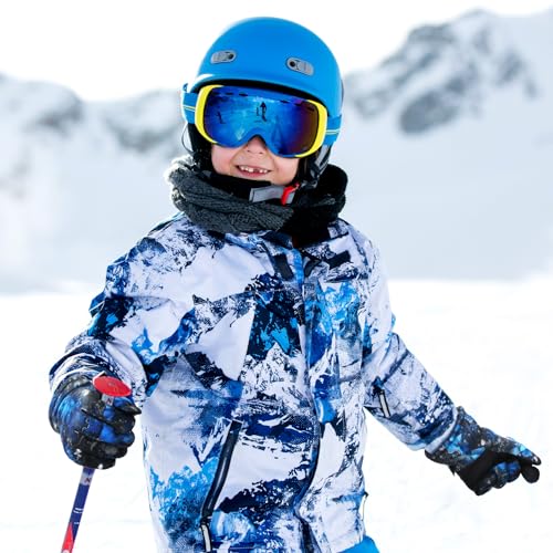 Image of Bencailor 3 Pairs Kids Ski Gloves Children Winter Gloves