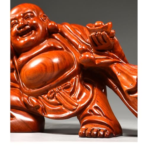 Sculpture de Bouddha bois massif décoration salon bureau