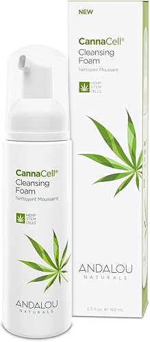 Andalou Naturals CannaCell Espuma limpiadora, botánica, 5.5 onzas líquidas