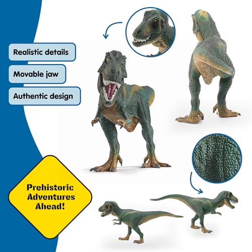 Image of Schleich Dinosaurs - 12 inch Tyrannosaurus Rex Figurine - Kids Ages 4+ | 14587 | Dinosaur Figurine, Realistic Animal Toys, Dino Figure for Boys and Girls, Screen-Free Imaginative Pretend Play