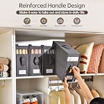 8 Pack Sheet Organizers and Storage, Bed Sheet Organizer with Window - Image 5