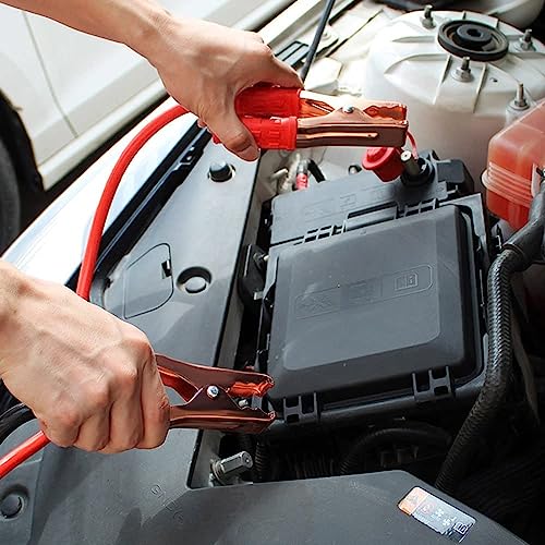 Image of Car Heavy Duty Auto Jumper Cable Battery Booster Wire Clamp with Alligator Wire Emergency Car Battery Charging Booster Cables for car Truck Battery Chargers to Start for Engine (1500 AMP, 7ft)