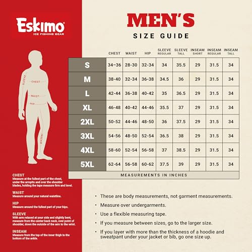 Monos para hombre Eskimo Superior Ice Fishing Bibs de pesca en hielo 6