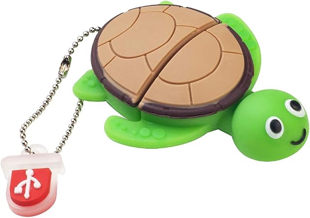 BorlterClamp Cute USB Flash Drive 32GB Cartoon Sea Turtle Shaped Novelty Memory Stick Pendrive Gift