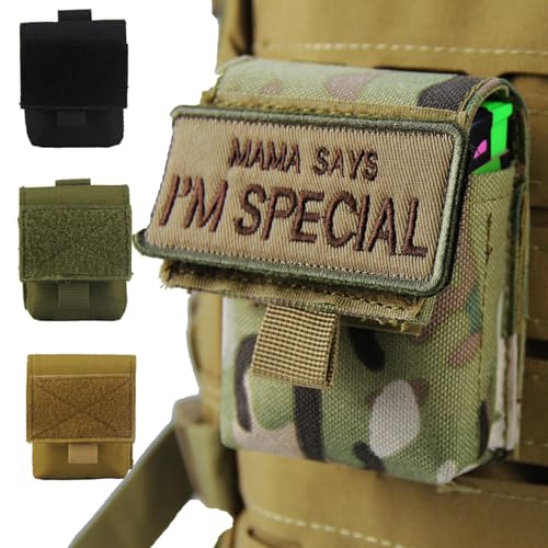 TSMORY Petit sac utilitaire gadget équipement pochette porte-cigarettes étui ceinture organisateur pour camping randonnée nylon petite pochette utilitaire sac à dos attache ceinture ceinture – vue 3