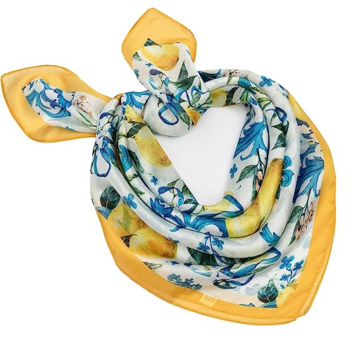 Silk Feeling Scarf Square Hair Scarves Satin Headscarf Fashion Neck Scarfs for Women3